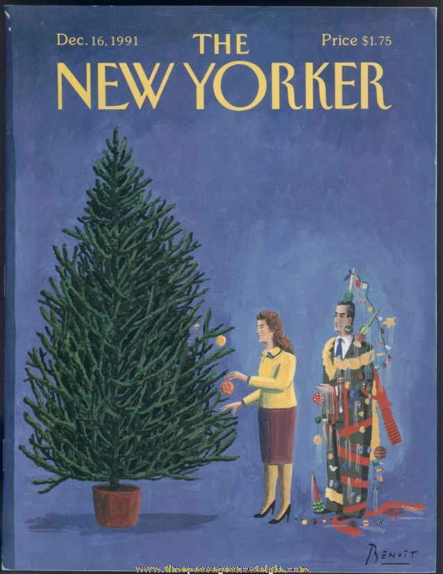 New Yorker Magazine - December 16, 1991 - Cover by Benoit van Innes