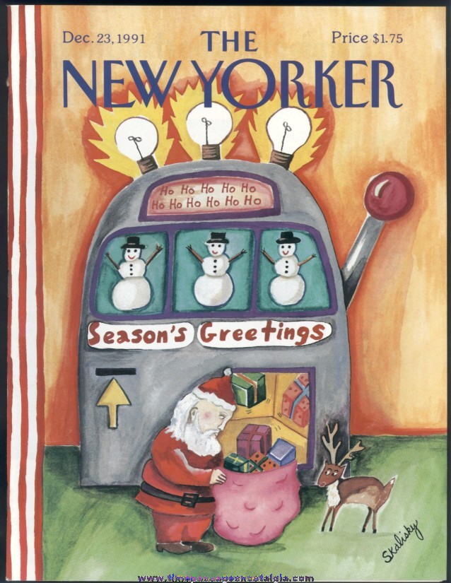 New Yorker Magazine - December 23, 1991 - Cover by Stephanie Skalisky
