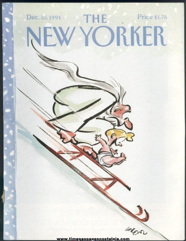 New Yorker Magazine - December 30, 1991 - Cover by Lee Lorenz
