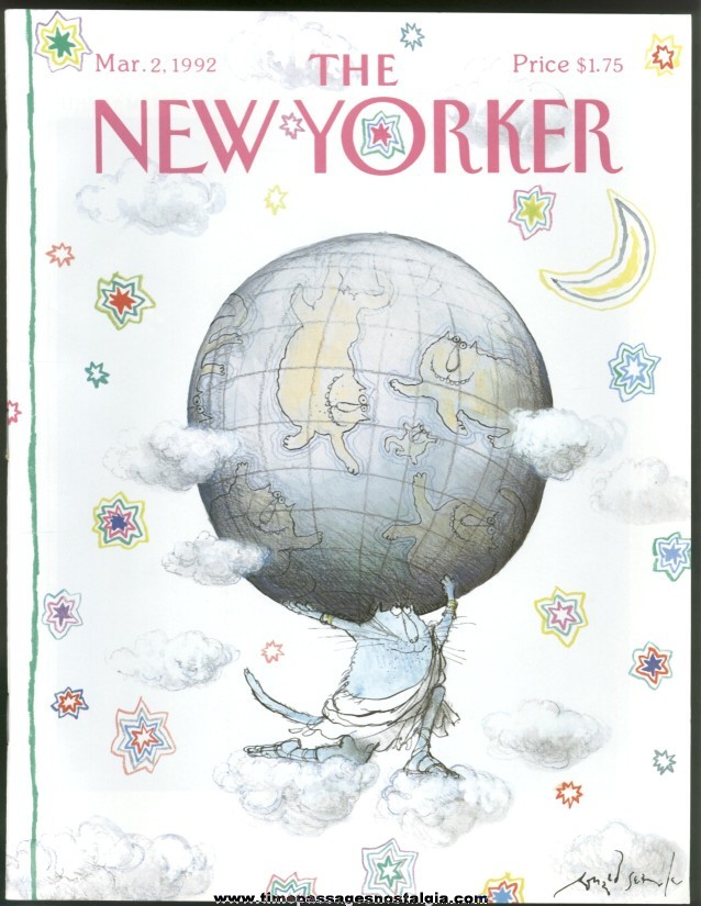 New Yorker Magazine - March 2, 1992 - Cover by Ronald Searle