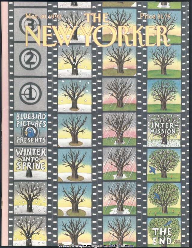 New Yorker Magazine - March 30, 1992 - Cover by Bob Knox