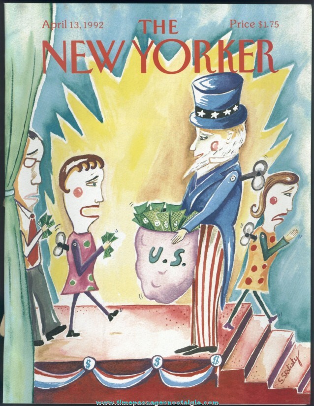 New Yorker Magazine - April 13, 1992 - Cover by Stephanie Skalisky