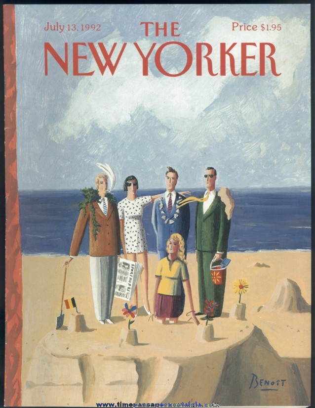 New Yorker Magazine - July 13, 1992 - Cover by Benoit van Innes