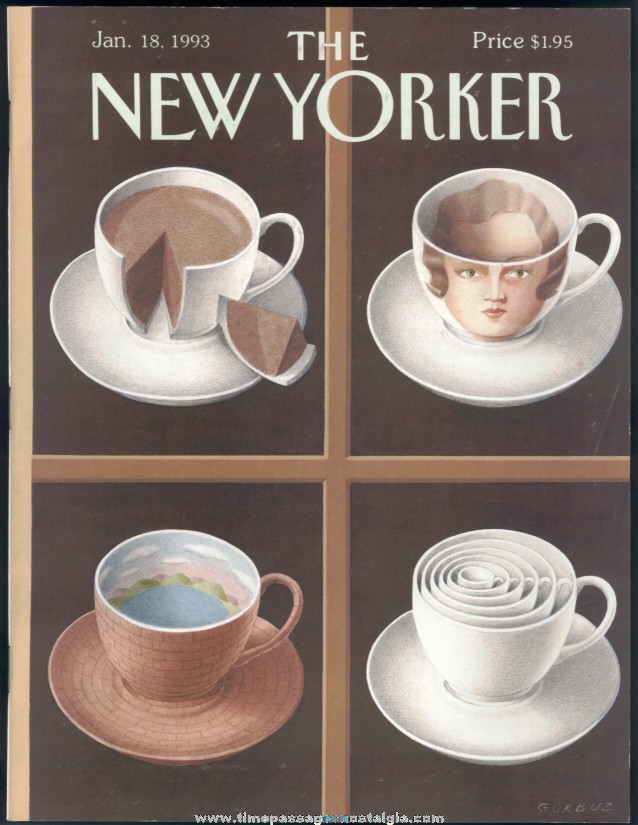 New Yorker Magazine - January 18, 1993 - Cover by Gurbuz Dogan Eksioglu