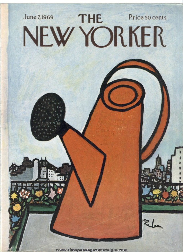 New Yorker Magazine COVER ONLY - June 7, 1969 - Abe Birnbaum