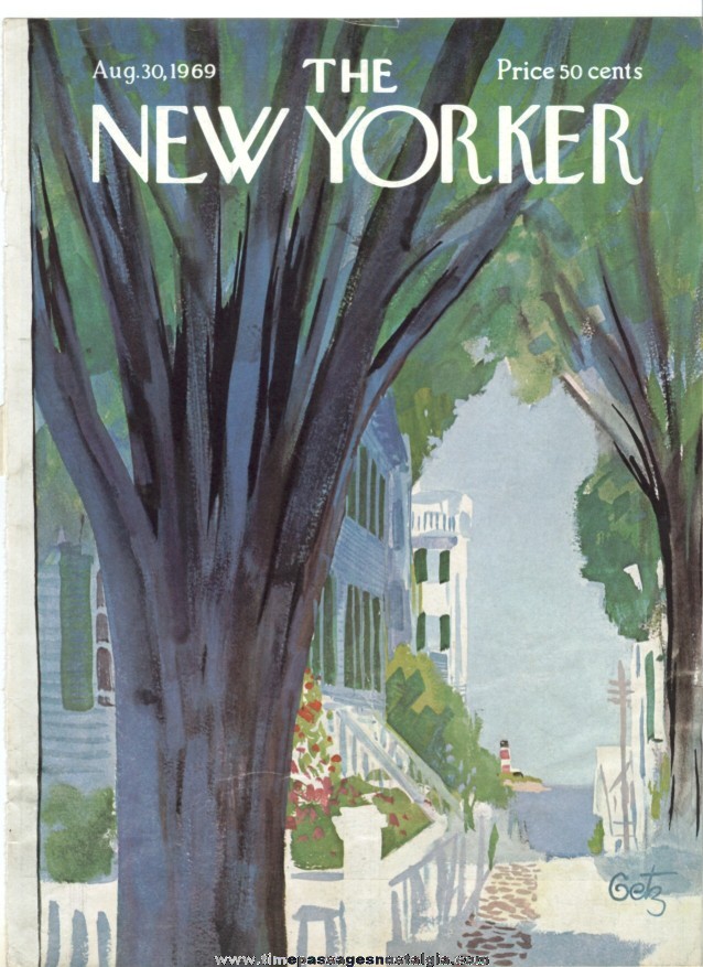 New Yorker Magazine COVER ONLY - August 30, 1969 - Arthur Getz