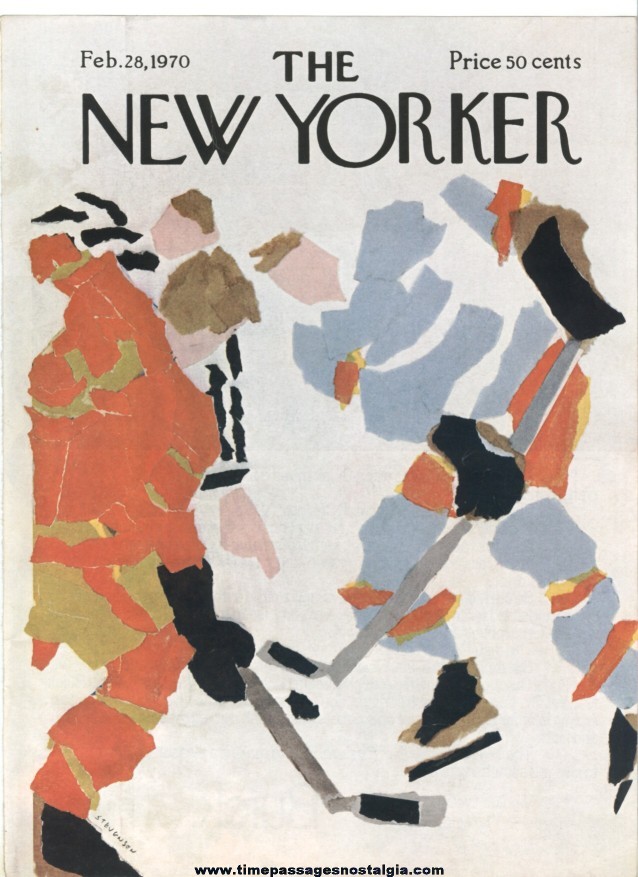 New Yorker Magazine COVER ONLY - February 28, 1970 - James Stevenson