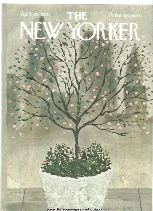New Yorker Magazine COVER ONLY - April 25, 1970 - Laura Jean Allen
