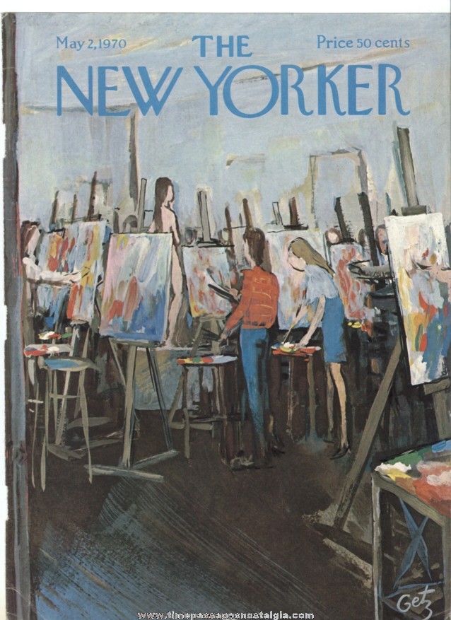 New Yorker Magazine COVER ONLY - May 2, 1970 - Arthur Getz