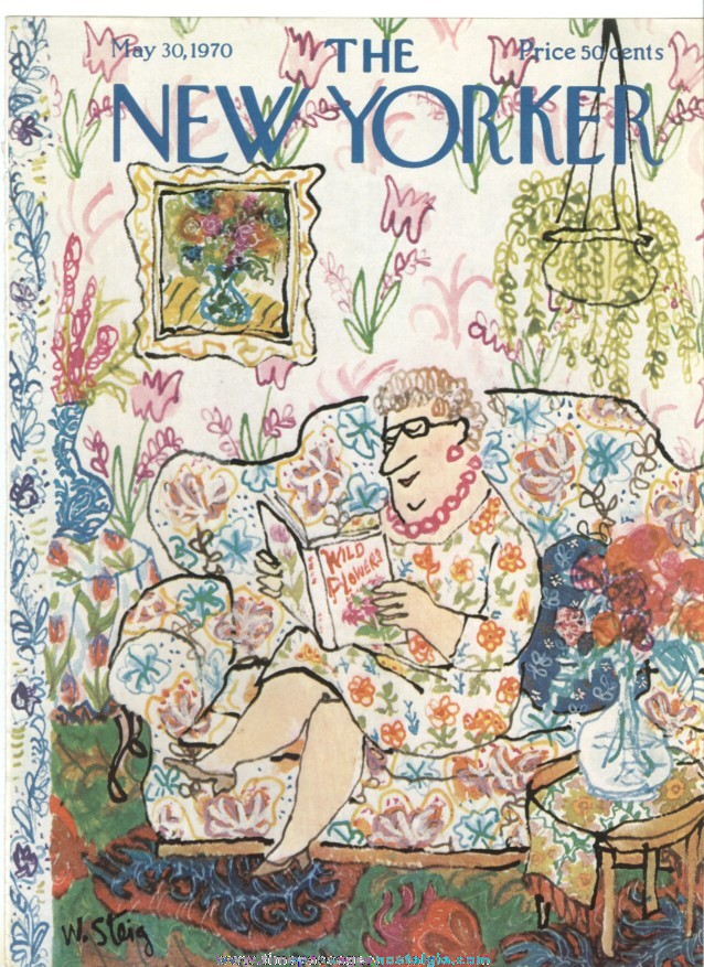 New Yorker Magazine COVER ONLY - May 30, 1970 - William Steig
