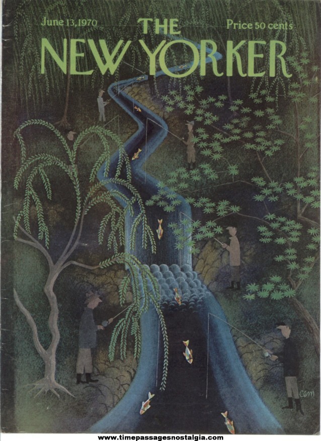 New Yorker Magazine COVER ONLY - June 13, 1970 - Charles E. Martin