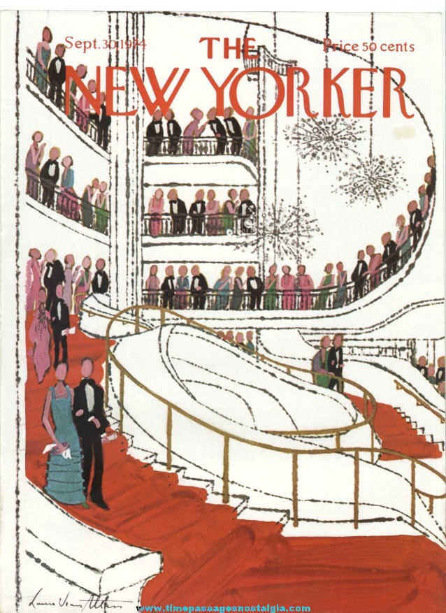 New Yorker Magazine COVER ONLY - September 30, 1974 - Laura Jean Allen
