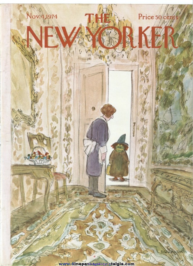 New Yorker Magazine COVER ONLY - November 4, 1974 - James Stevenson
