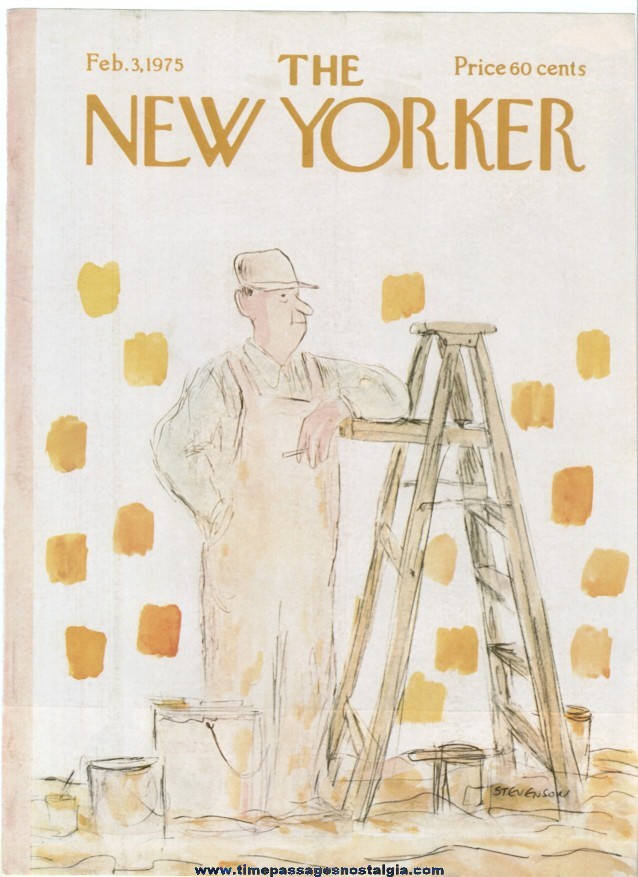 New Yorker Magazine COVER ONLY - February 3, 1975 - James Stevenson