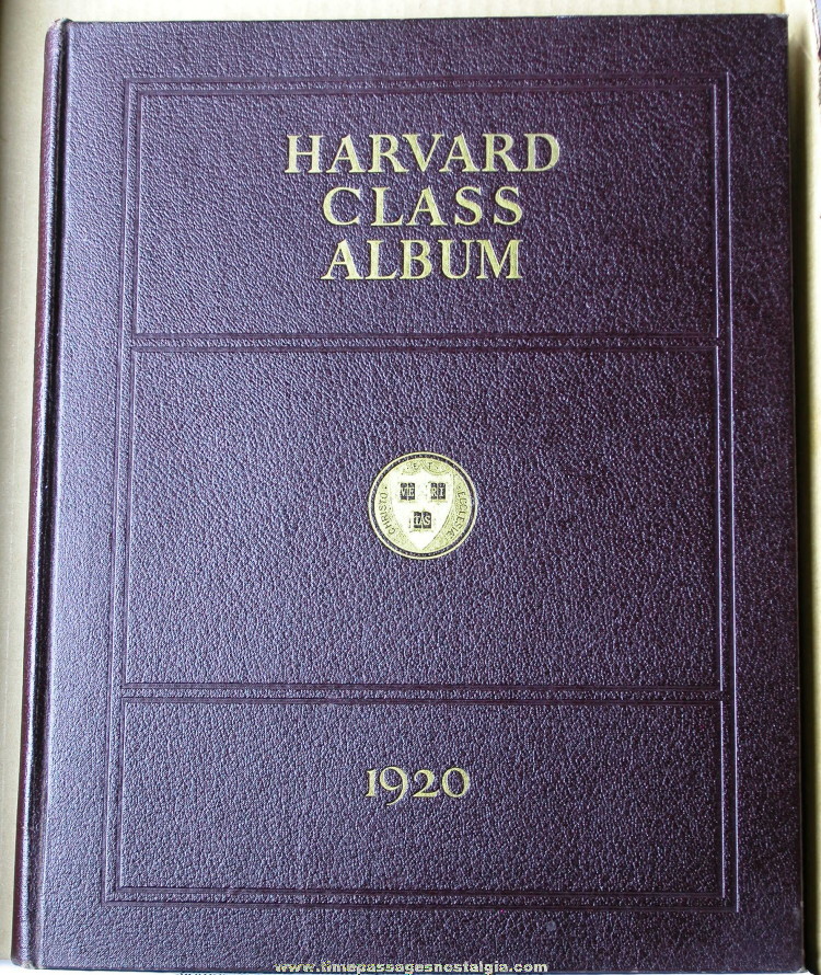 1920 Harvard University Yearbook (Harvard Class Album)