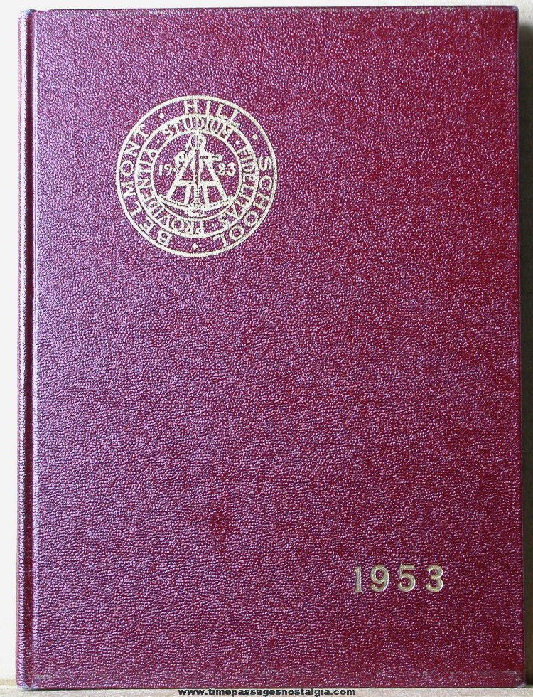 1953 Belmont Hill School Yearbook (Belmont)